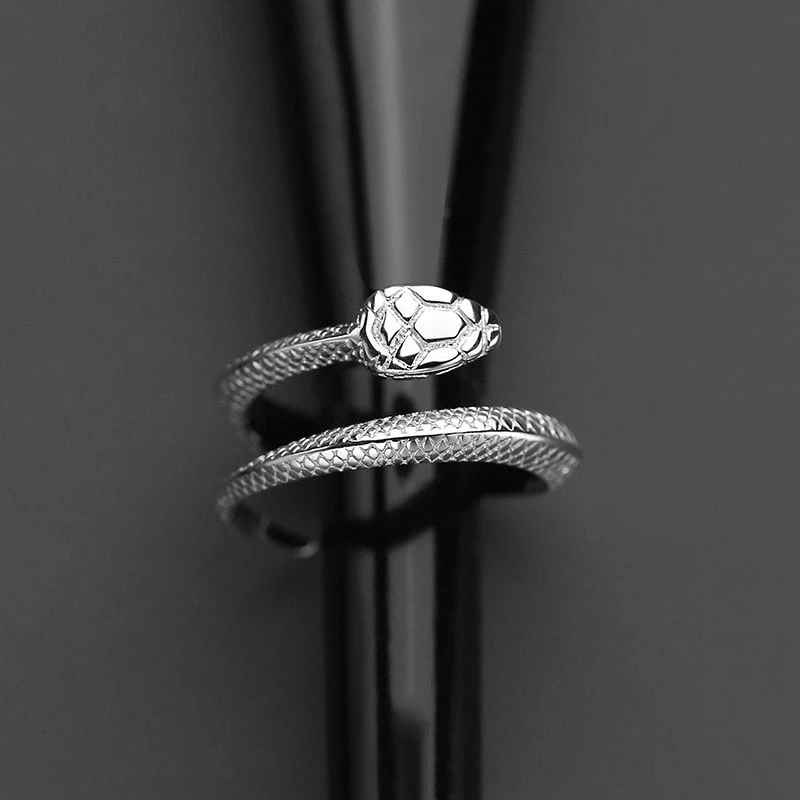 Bague Serpent Acier
