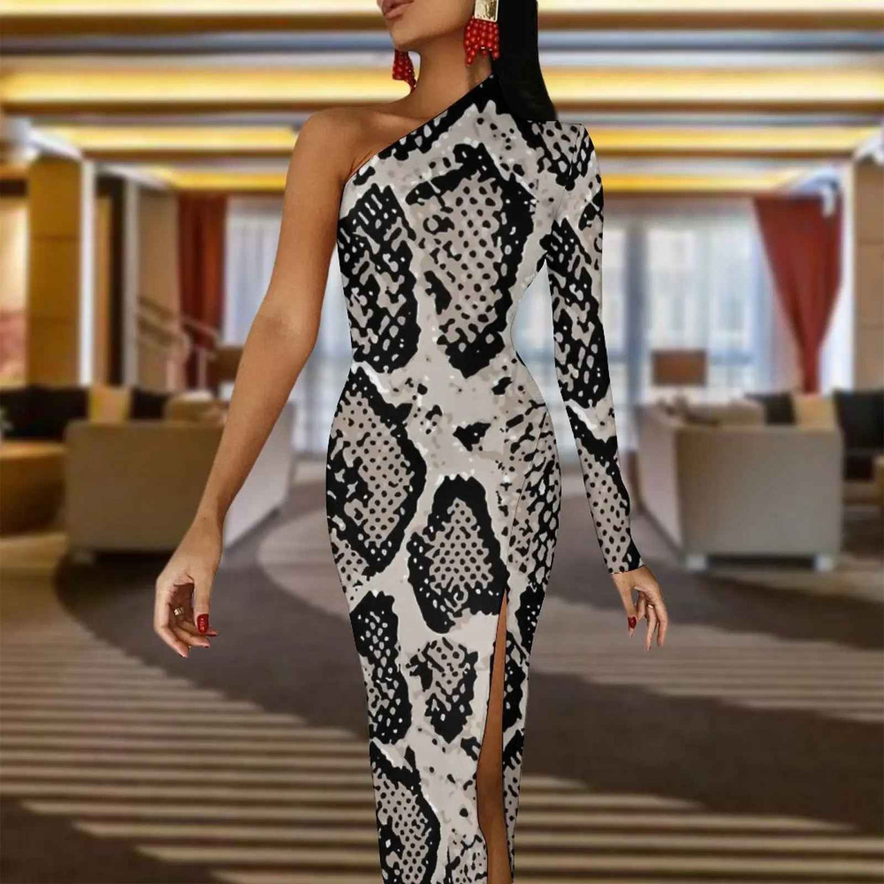 Robe Imprimé Python