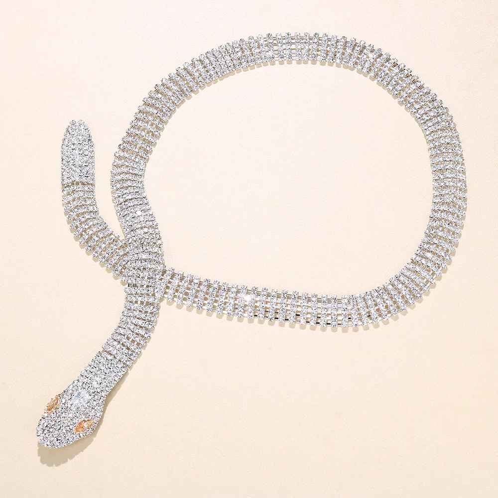 Collier Serpent Diamant (imitation)