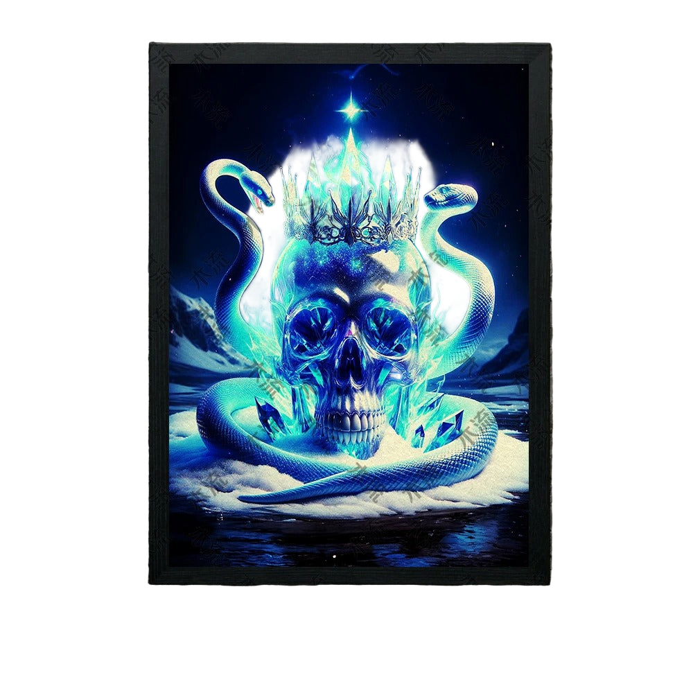 Poster Serpent et Crâne