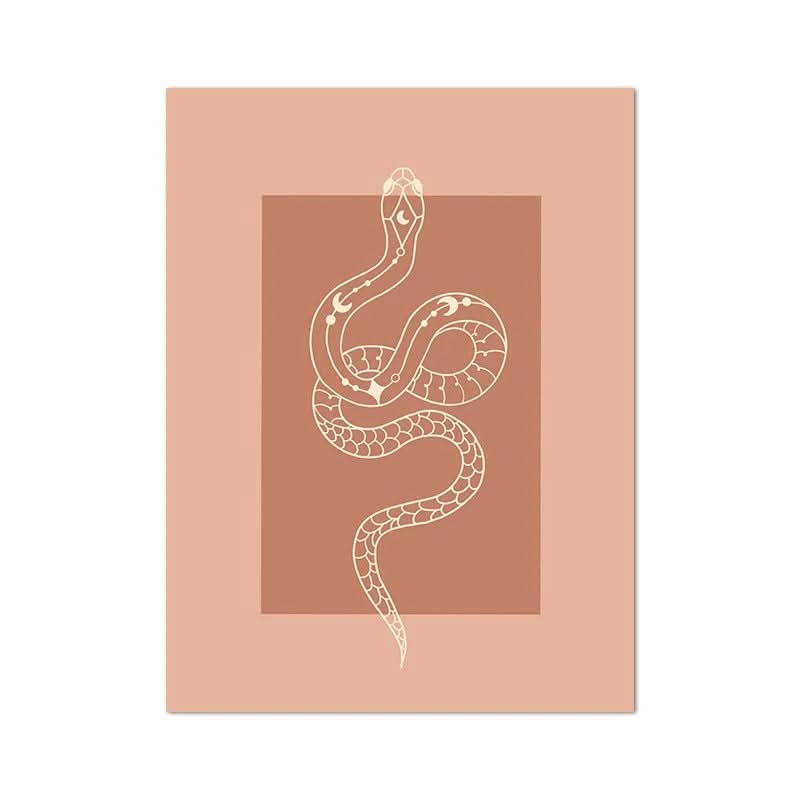 Tableau Serpent Coloré