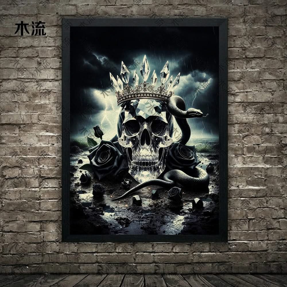 Poster Serpent et Crâne
