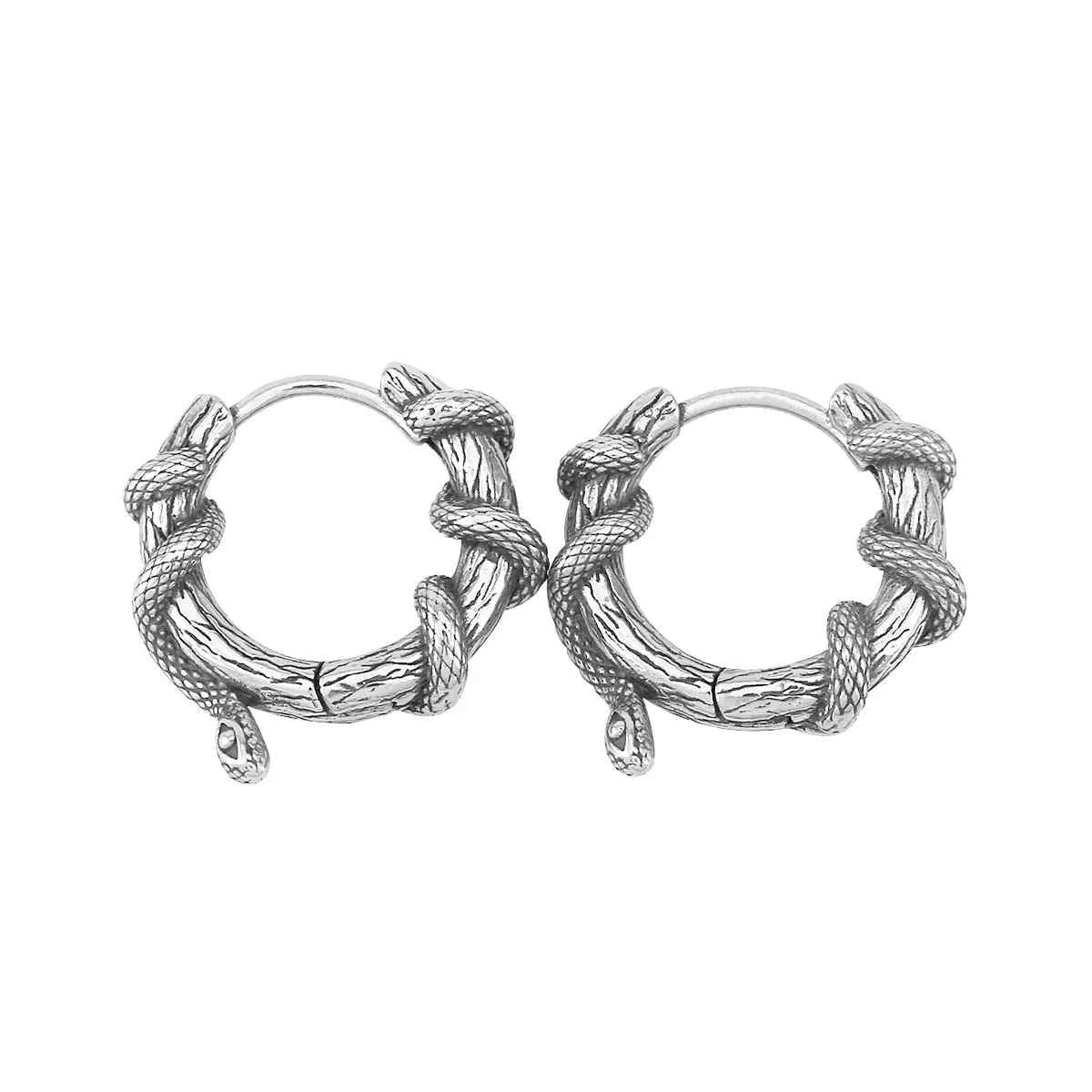 Boucles d’oreilles Serpent Gothique