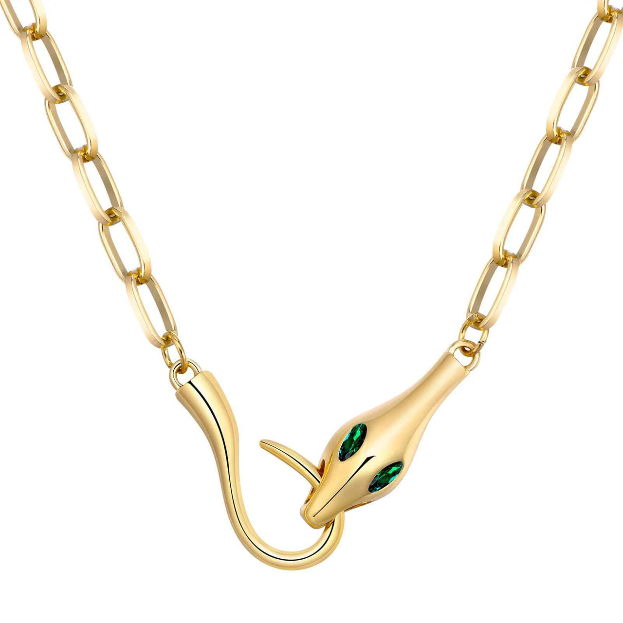 Collier Serpent Or Rose