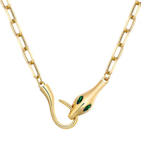 Thumbnail for Collier Serpent Or Rose