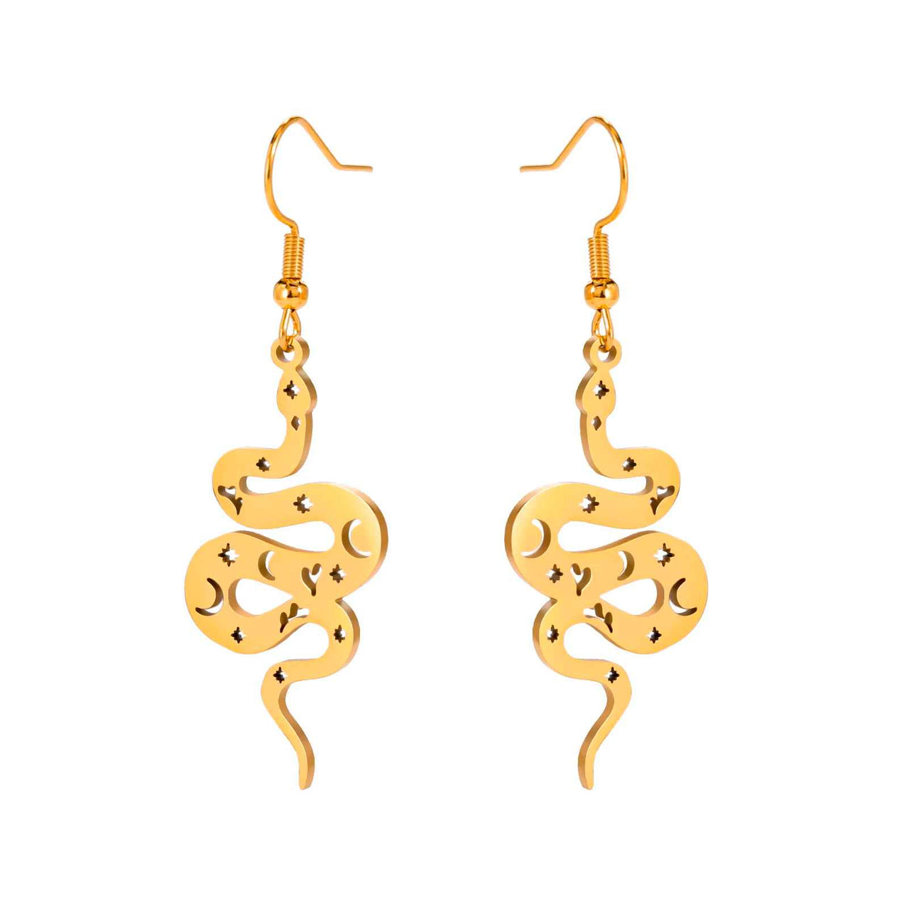 Boucles d’oreilles Serpent Créoles