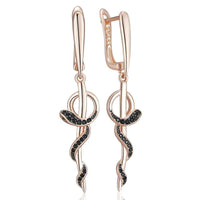 Thumbnail for Boucles d’oreilles Serpent Or Rose