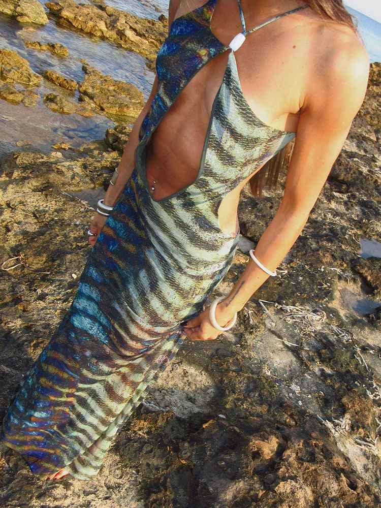 Robe Serpent Verte