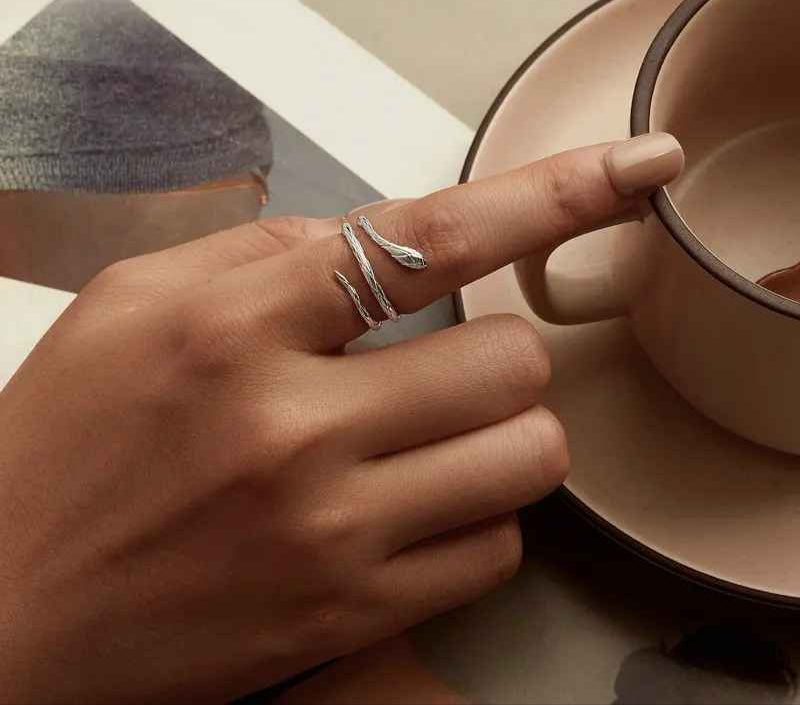 Bague Serpent Argent