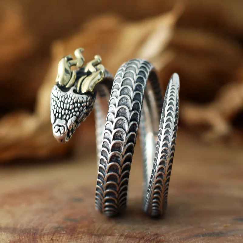Bague Serpent Homme