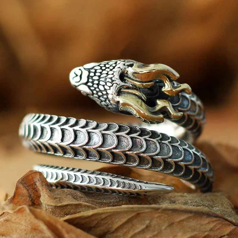 Bague Serpent Homme