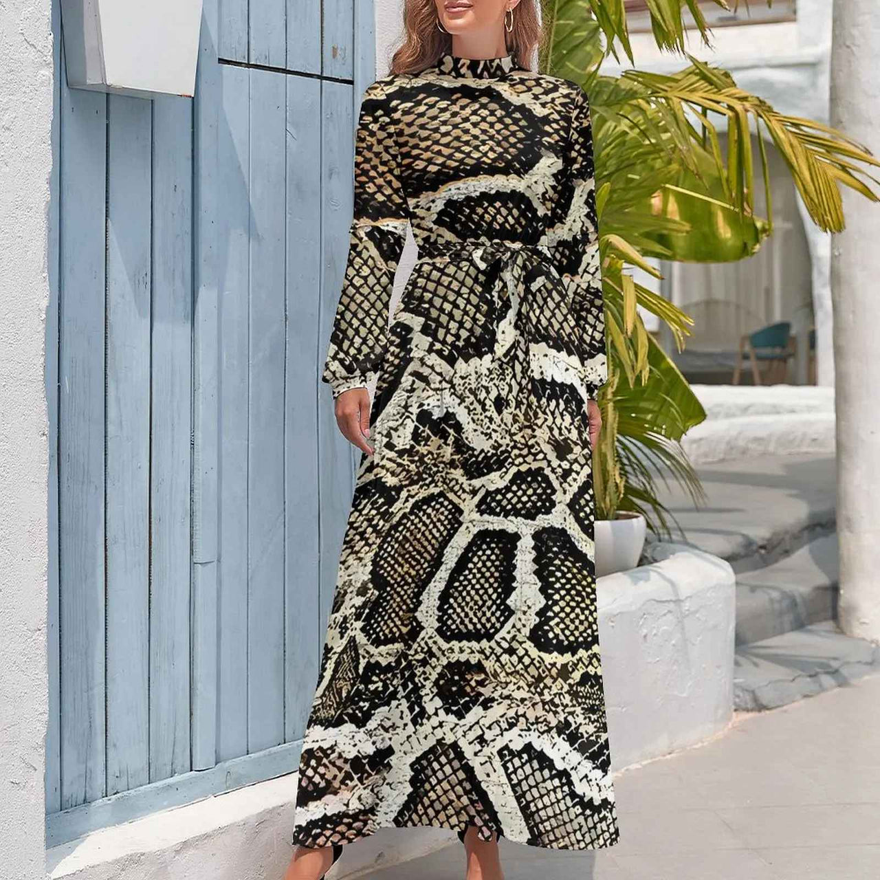 Robe Serpent Évasée
