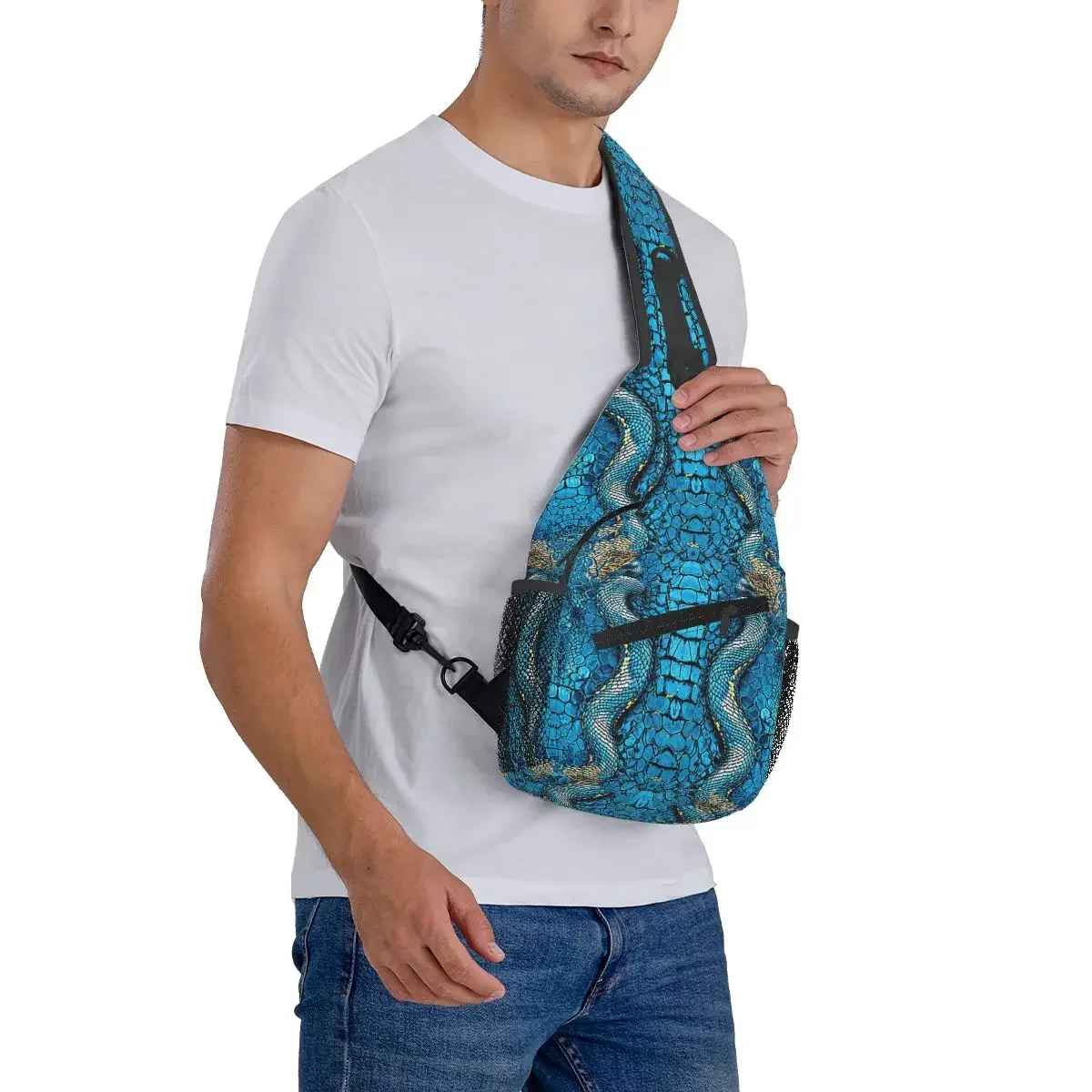 Sac Serpent Bleu