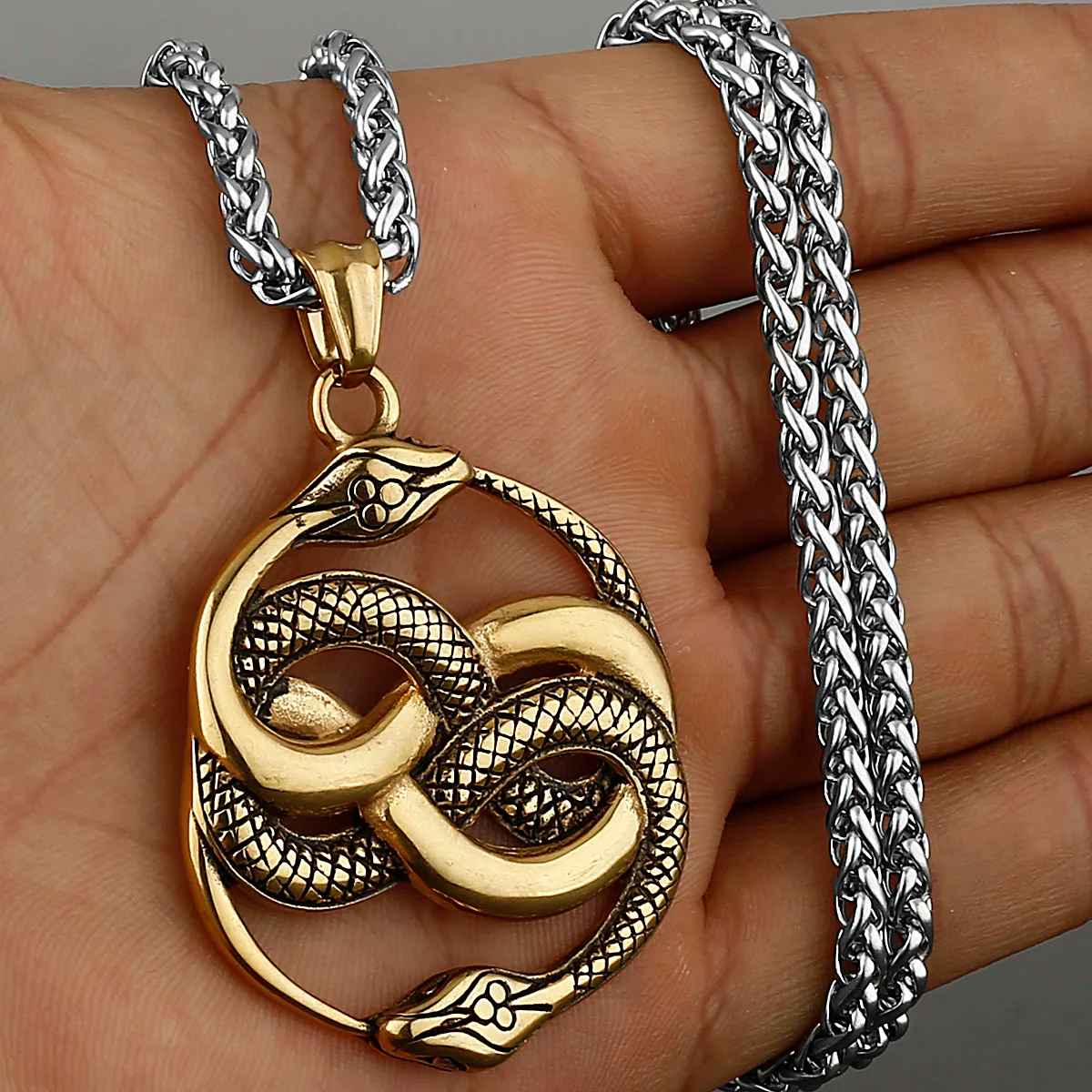 Collier Serpent Homme