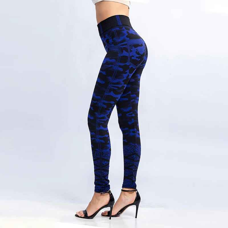 Legging Serpent Bleu