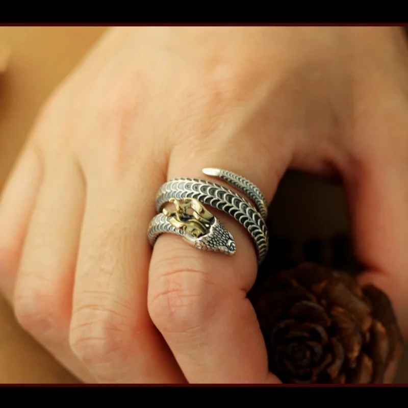 Bague Serpent Homme