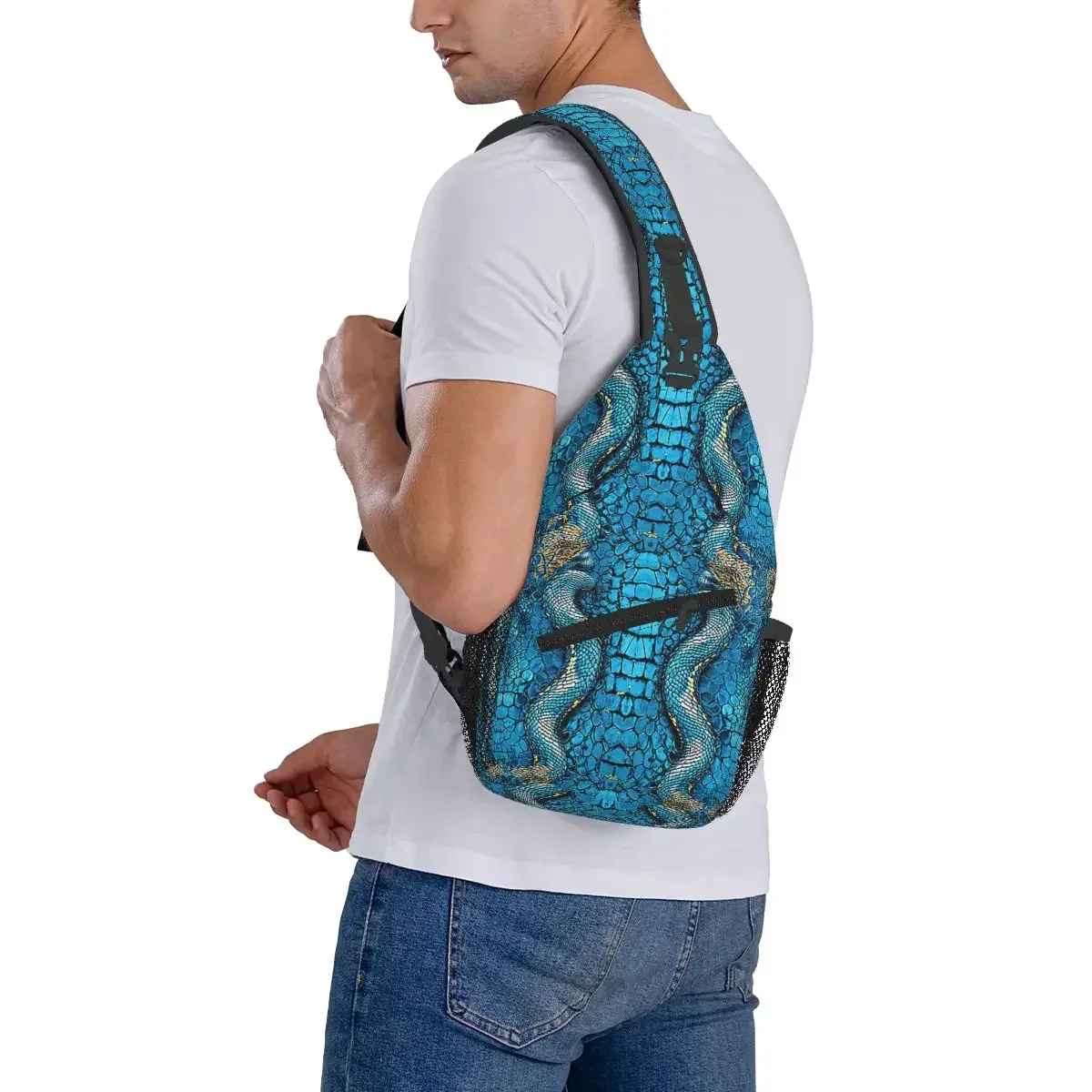 Sac Serpent Bleu