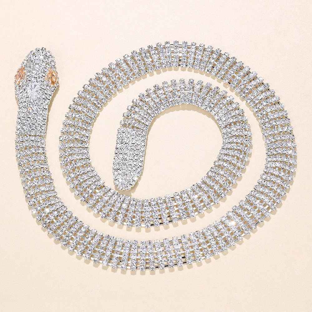 Collier Serpent Diamant (imitation)