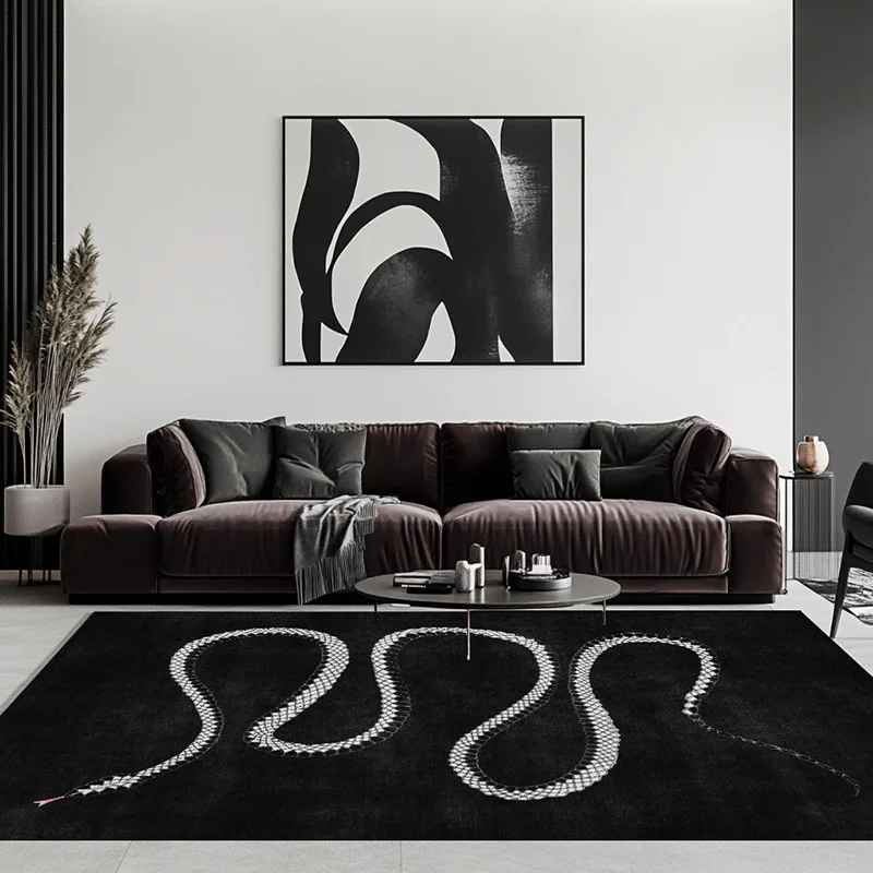 Tapis Serpent Noir