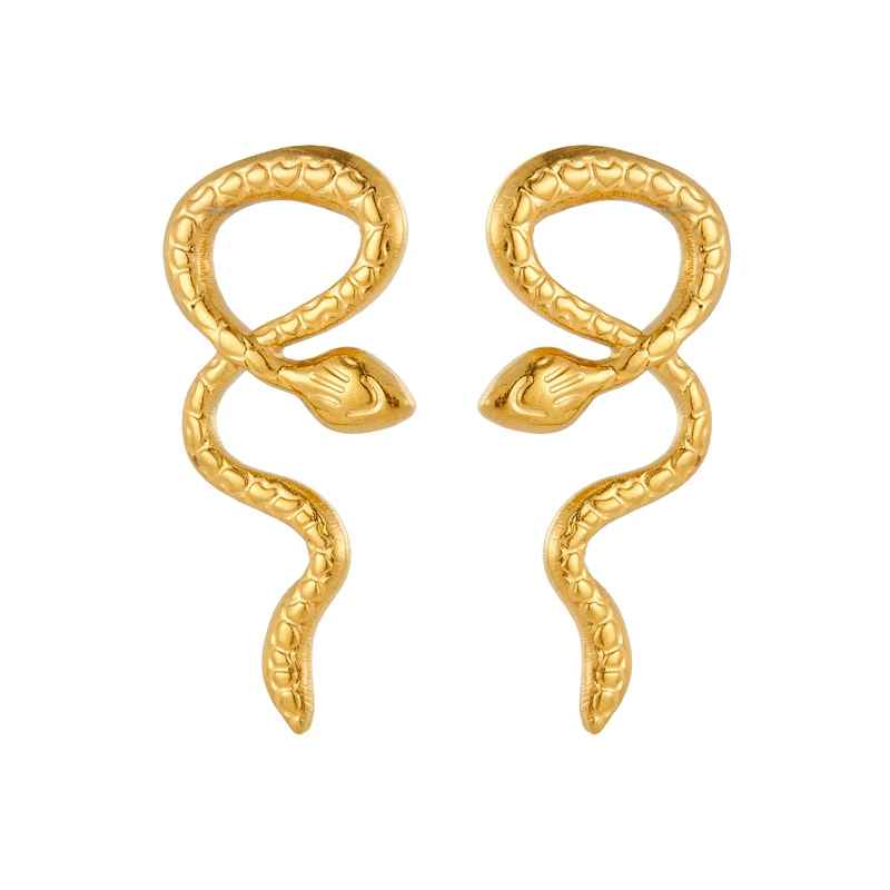 Boucles d’oreilles Serpent Or