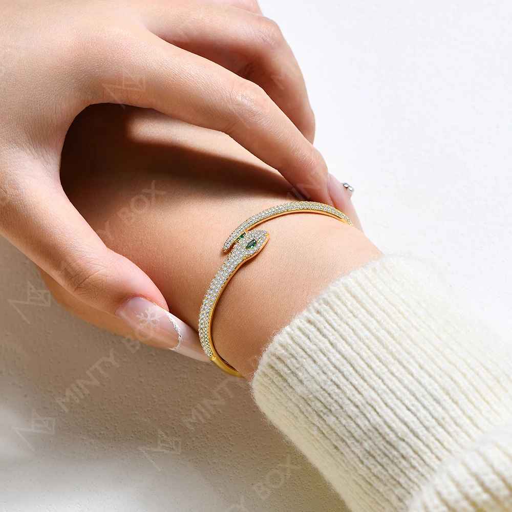 Bracelet Serpent Diamant (Imitation)