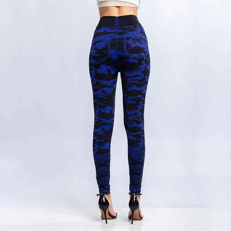 Legging Serpent Bleu