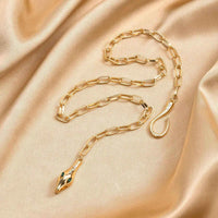 Thumbnail for Collier Serpent Or Rose