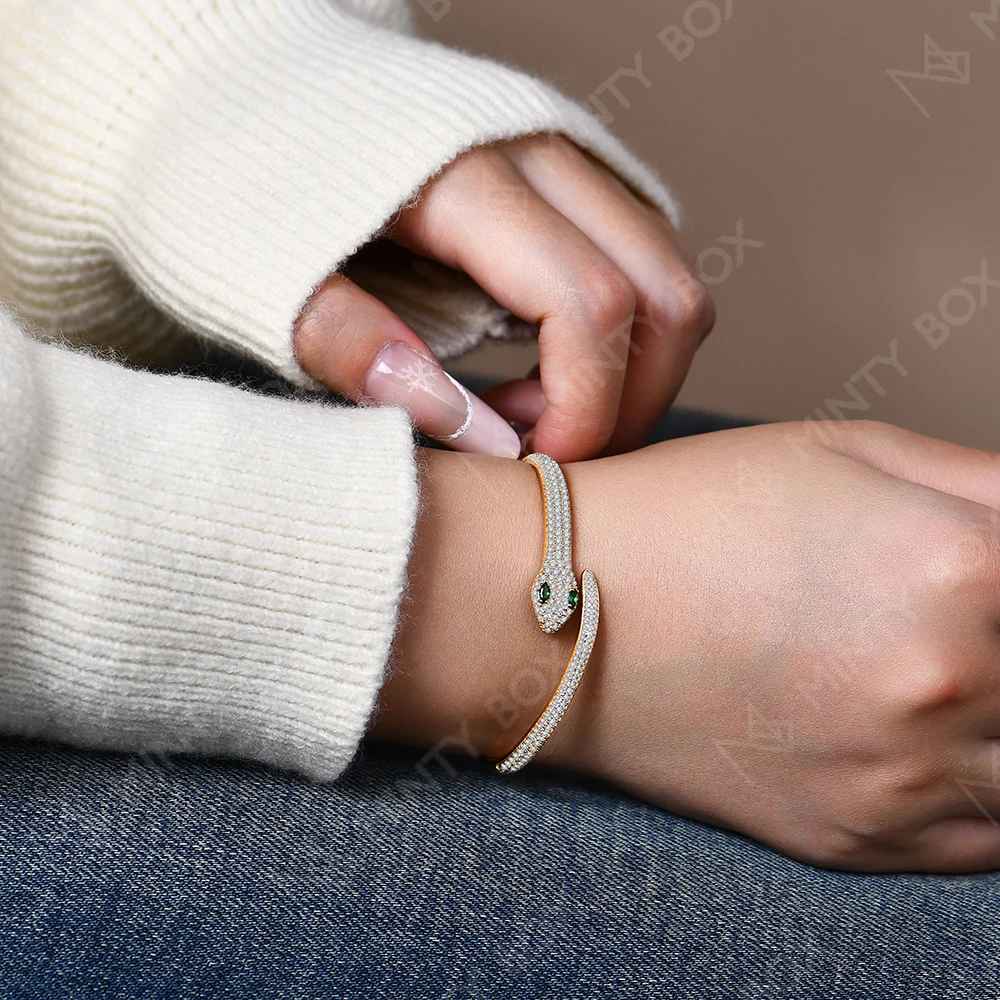 Bracelet Serpent Diamant (Imitation)