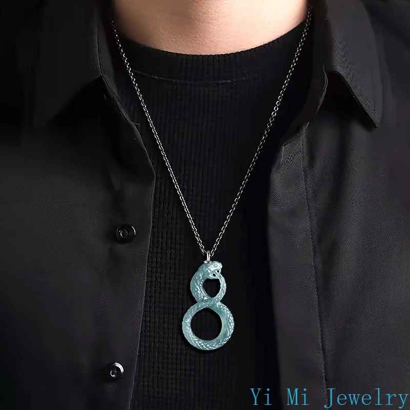 Pendentif Serpent Jade