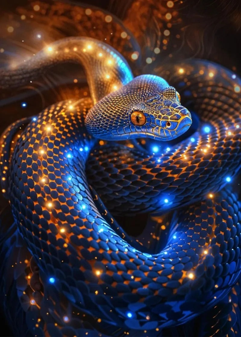 Tableau Serpent Triptyque