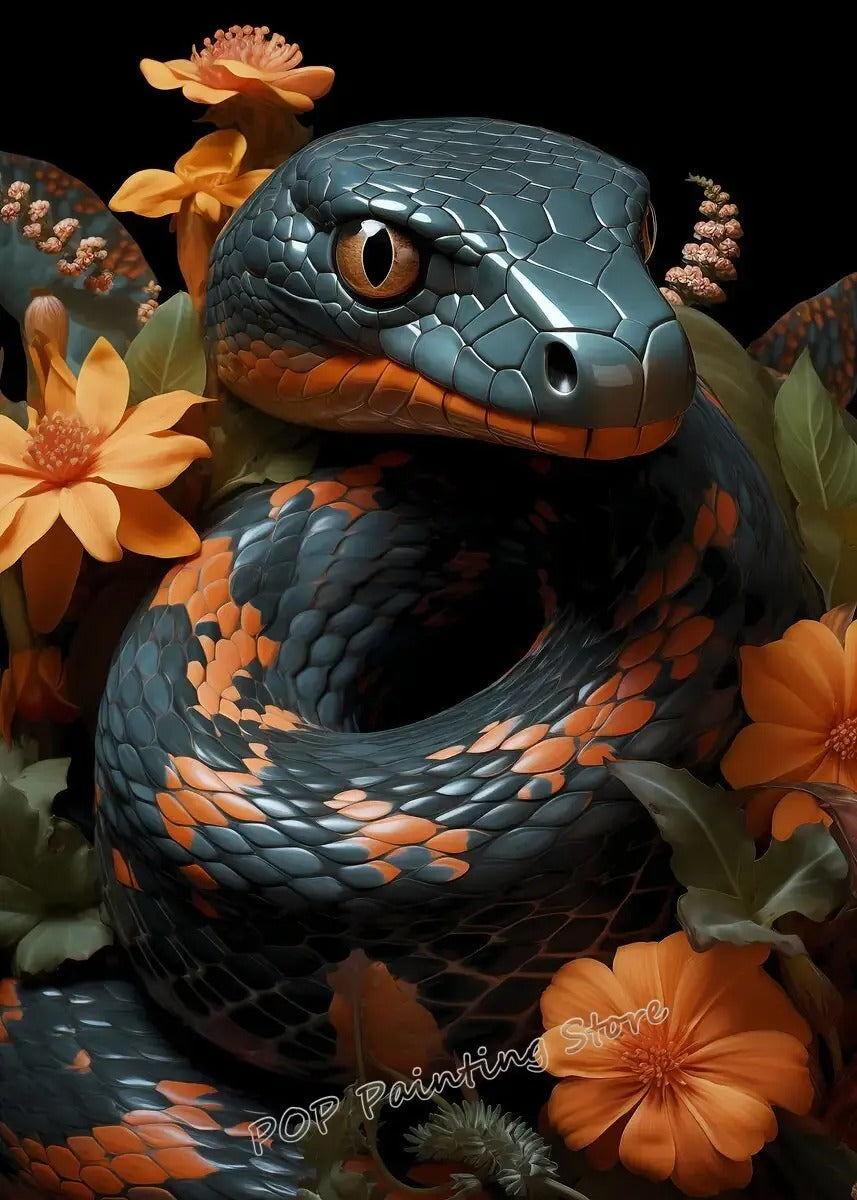 Affiche Serpent Vintage