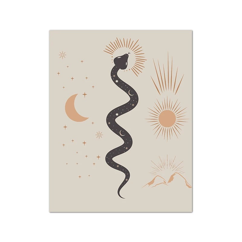 Tableau Serpent Coloré