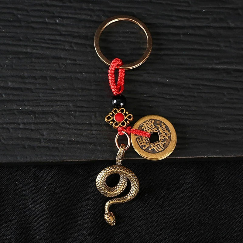 Porte-clés Serpent Doré