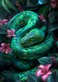 Thumbnail for Tableau Serpent Fleur