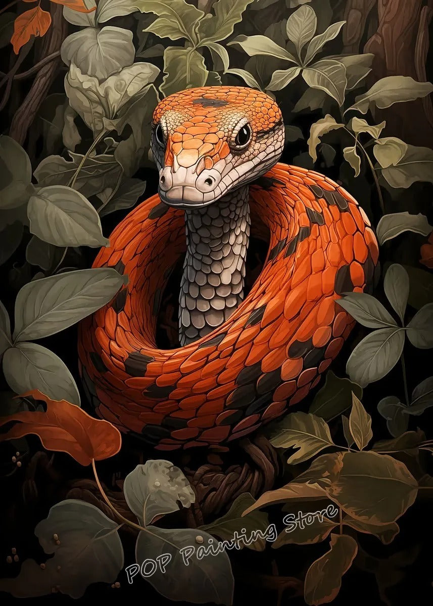 Affiche Serpent Vintage