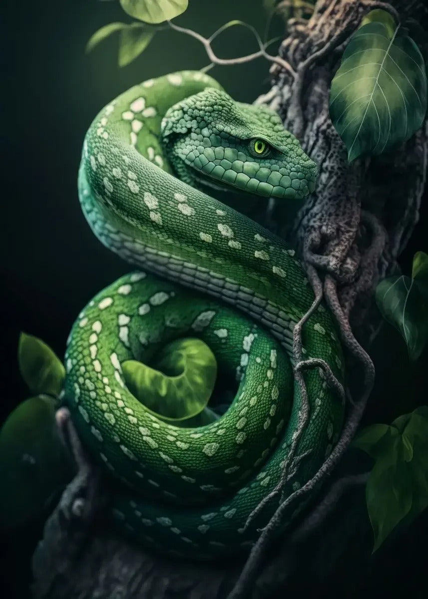 Tableau Serpent Géant