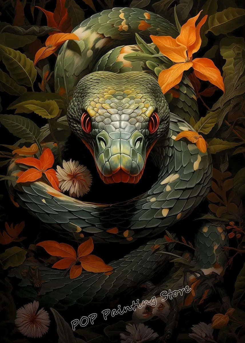 Affiche Serpent Vintage