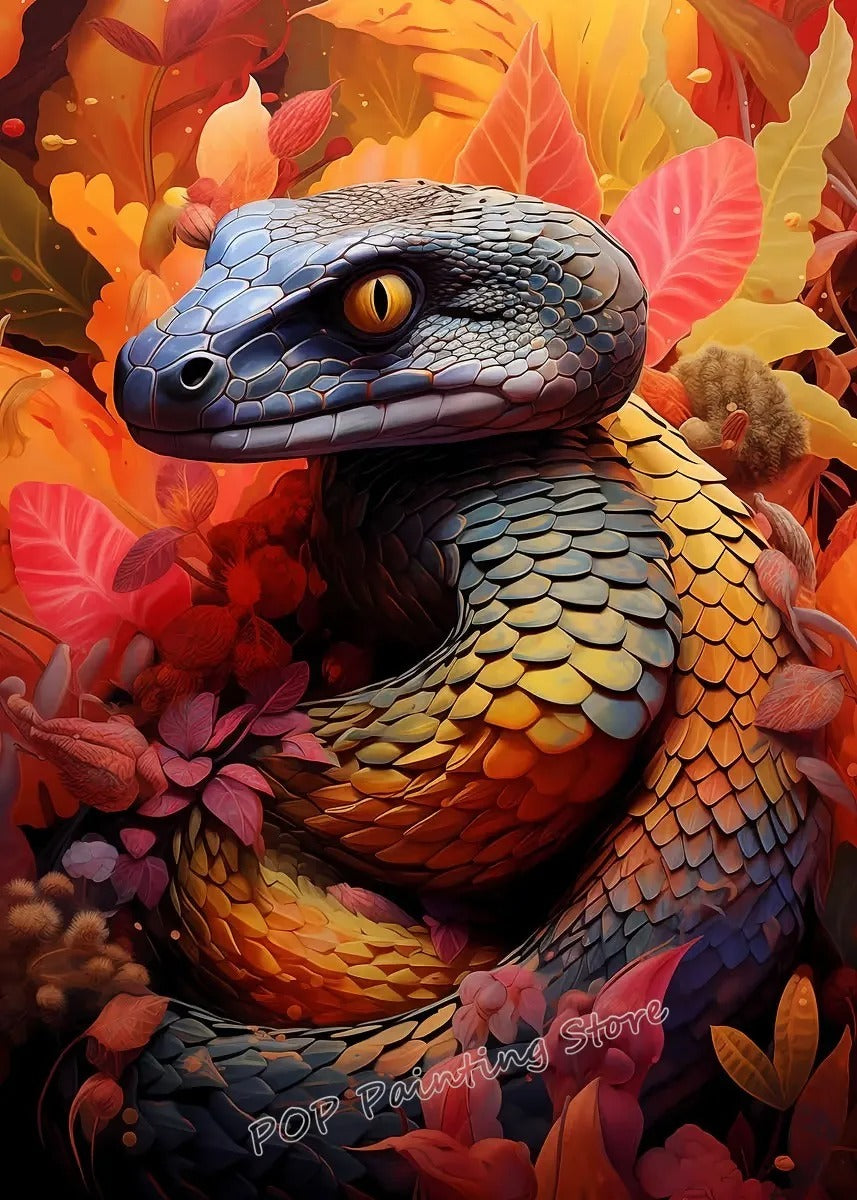 Affiche Serpent Vintage