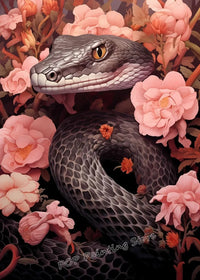 Thumbnail for Affiche Serpent Vintage