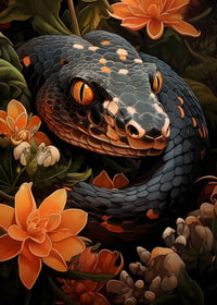 Thumbnail for Tableau Serpent Fleur