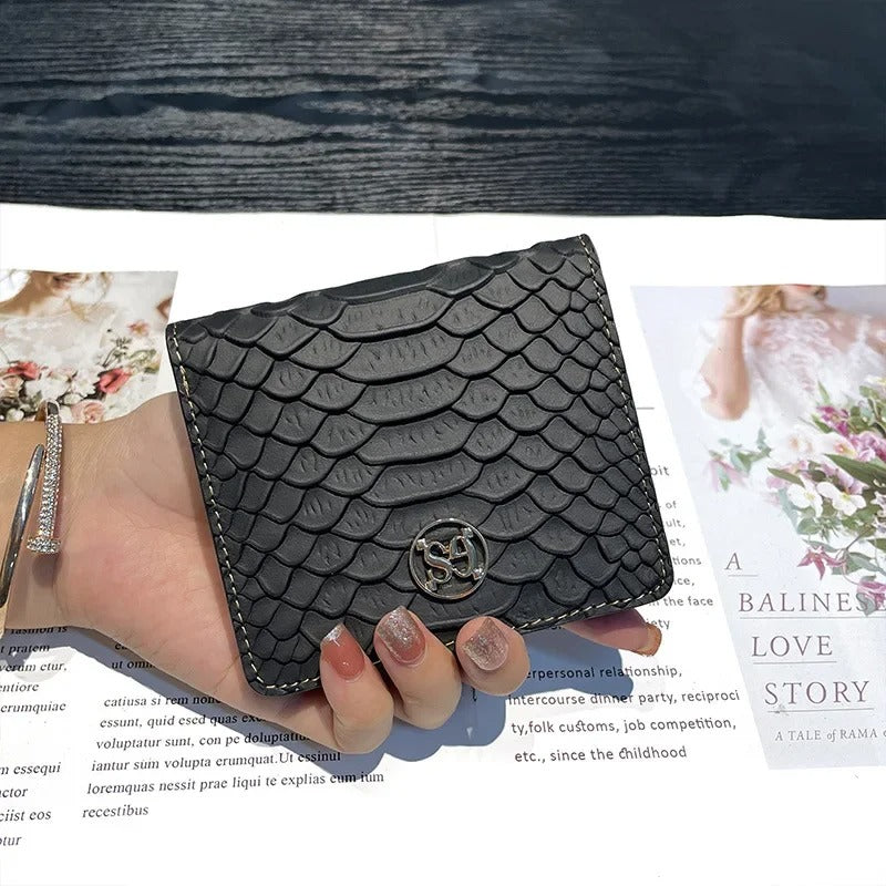 Portefeuille Serpent Noir
