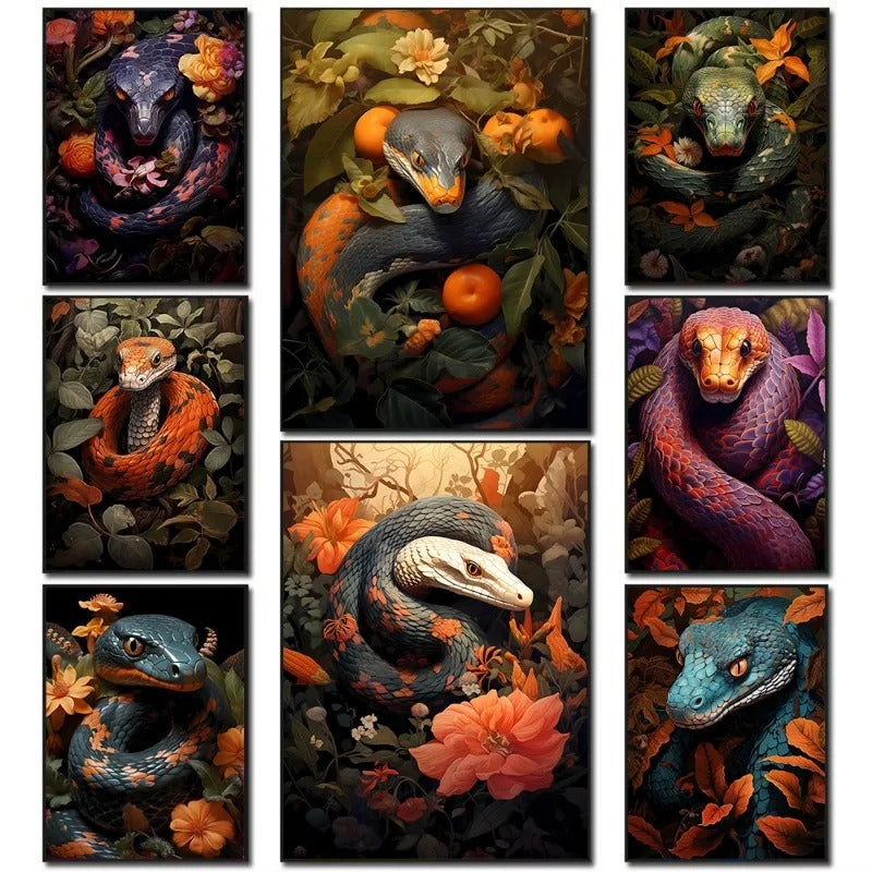 Affiche Serpent Vintage