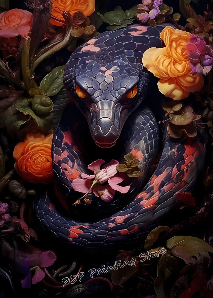 Affiche Serpent Vintage