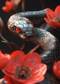 Thumbnail for Poster Serpent Floral