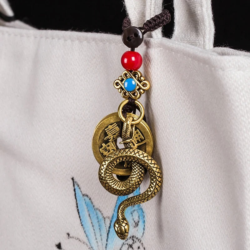 Porte-clés Serpent Doré