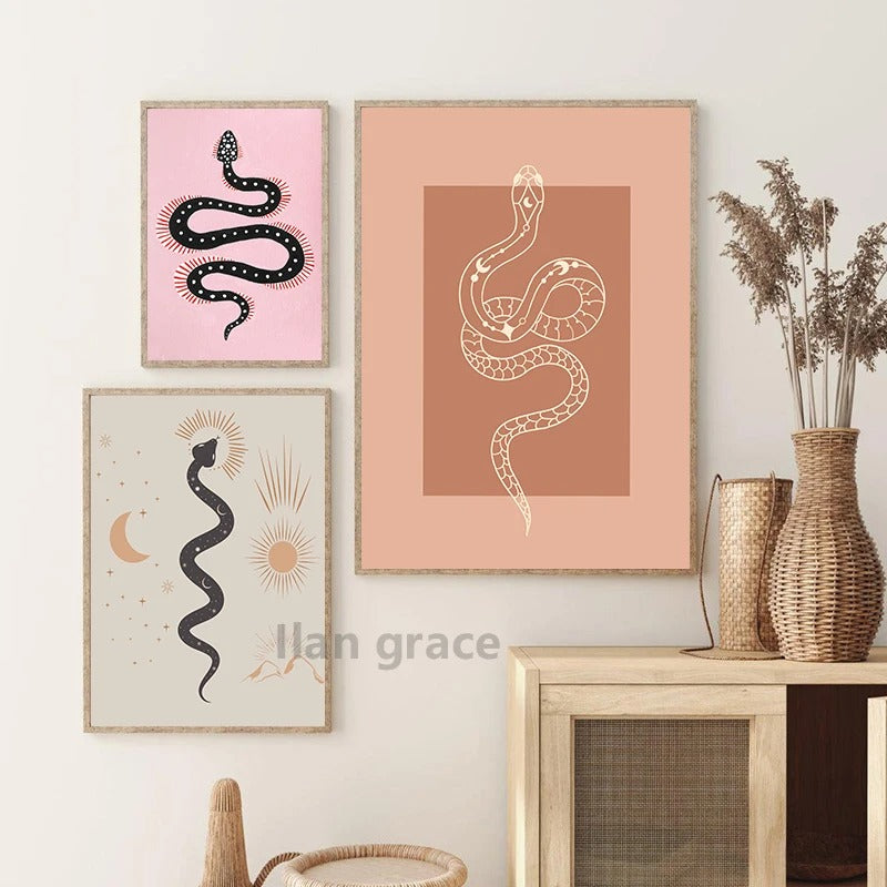 Tableau Serpent Coloré
