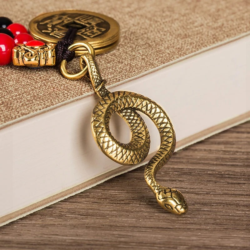 Porte-clés Serpent Doré