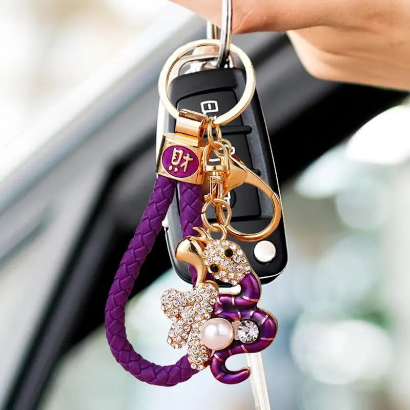 Porte-clés Serpent Porte-Bonheur