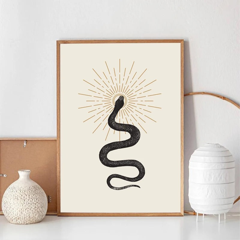 Tableau Serpent Coloré