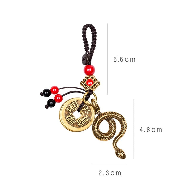 Porte-clés Serpent Doré